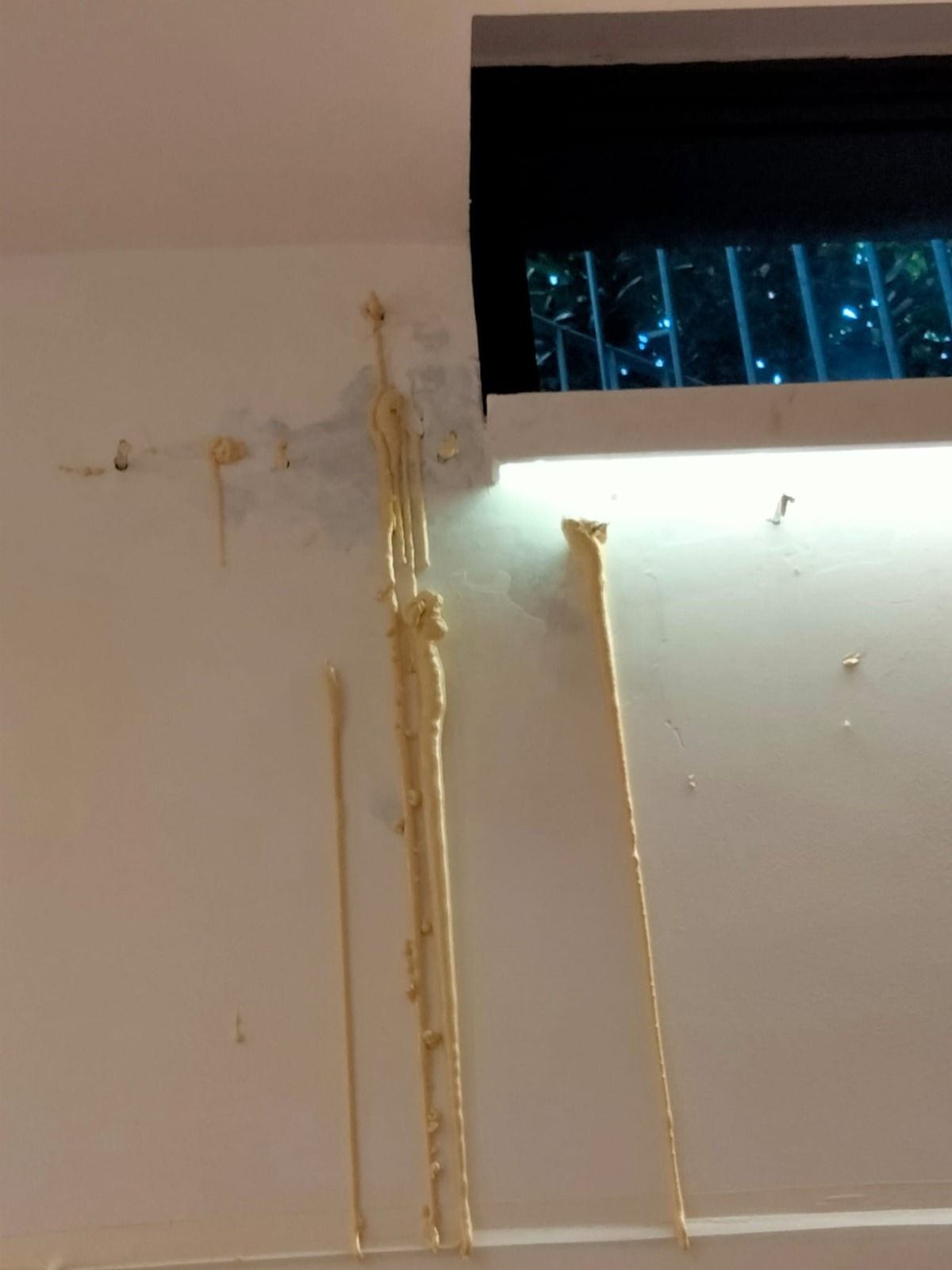 Pressure grouting PU injection - during work 1